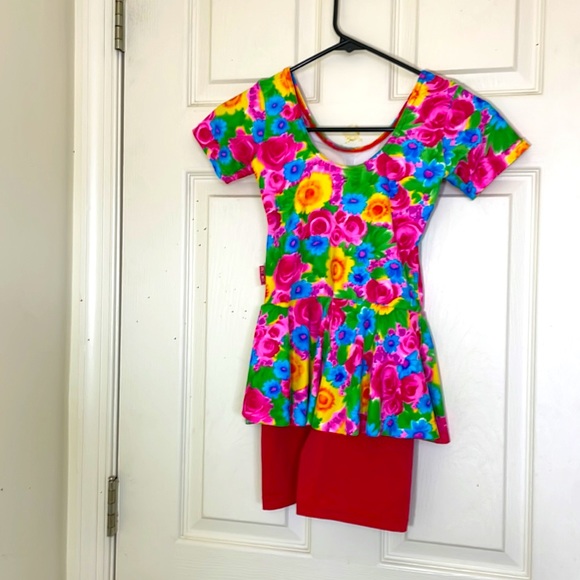 Girls Teens Rare Design Onepiece Swimsuit Size Medium - Picture 4 of 7